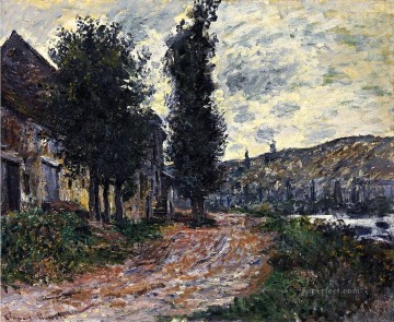  Path Oil Painting - Tow Path at Lavacourt Claude Monet